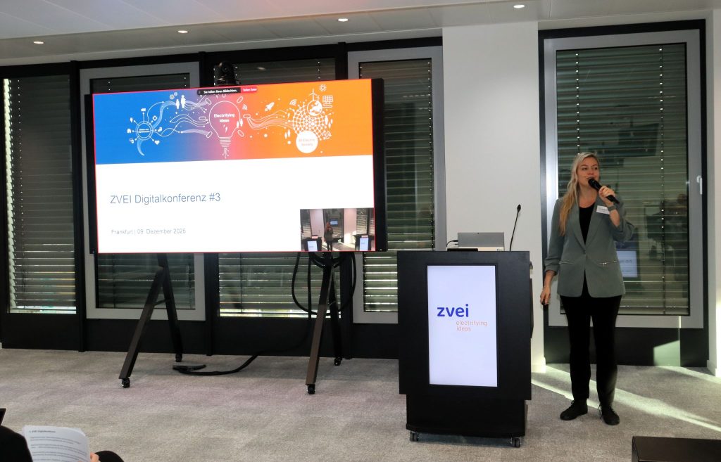 Dr. Angelina Marko auf der Digitalkonferenz im ZVEI Frankfurt